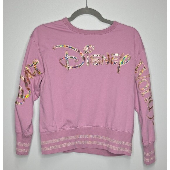Disney World Tops - WDW 50th Anniversary Earidescent Pink Sequin Spirit Jersey Size S Collectible